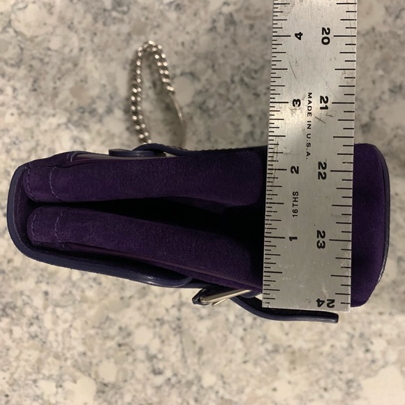 Ralph Lauren Purple Suede & Leather Ricky Bag - Picture 6 of 16
